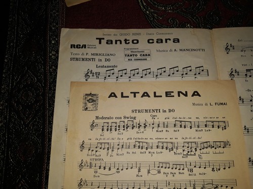 Spartiti musicali sciorti anni - spartiti,