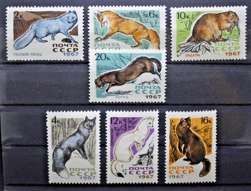 Russia 1967 animali - russia, da