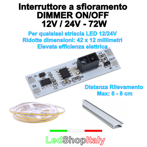 Interruttore sfioramento - interruttore,