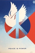 Shepard fairey peace is - fairey,