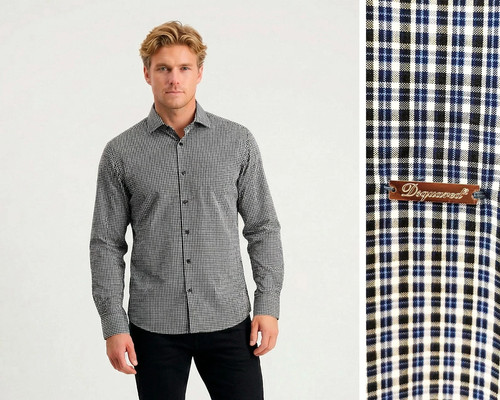 Camicia quadri uomo - camicia,