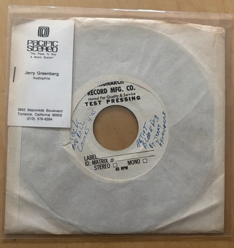 Rare monarch test pressing - test,