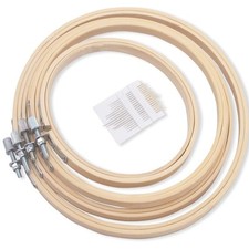 LAMXD Telaio da Ricamo bambù Cerchi da Ricamo 13 cm, 16 cm, 18 cm,20 cm Rotondo 