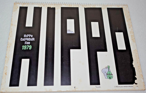 Calendario ippopotamo 1979