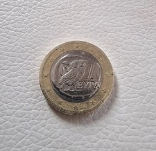 Rara 1 euro gufo 2002 eypo con S nella stella  "errore conio 2002" - REALE