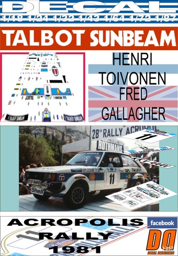 Decal talbot sunbeam - sunbeam, lotus