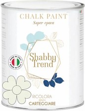 CHALK PAINT Pittura Shabby Chic Vintage Mobili Pareti Extra Opaca BIANCO ANTICO