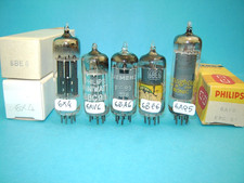 valvole  6BA6 + 6BE6 + 6AV6 + 6AQ5 + 6X4 provate  Tube Lampe Radio ricambio