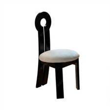 Solid wood dining chair wabi wind home designer makeup chair key chair rock slab