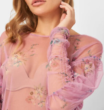 Blusa Zara rosa romantica