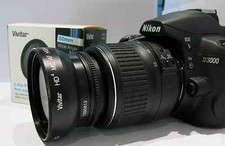 Obiettivo grandangolare 52 mm 0,43 x Fisheye Macro per Nikon DSLR D3200 D3100 D5200 D5100