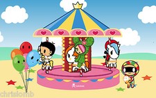 Toki Doki CIALDA per Compleanno TOKI DOKI ostia formato A4 torta Pasticceria