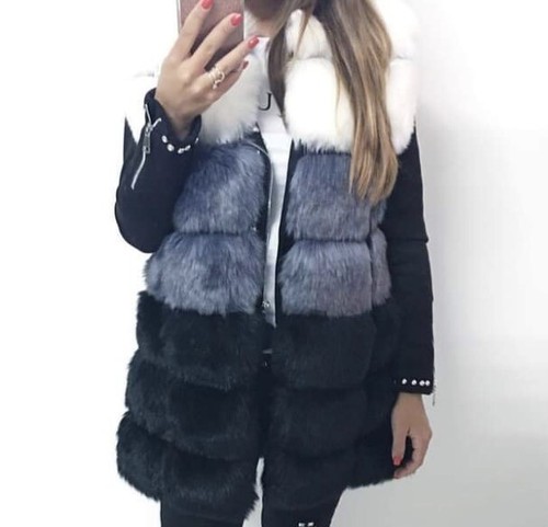 Gilet giacca ecopelliccia - gilet,