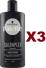 3 TESTANERA PALETTE SHAMPOO SALONPLEX PROFESSIONAL CAPELLI STRESSATI DANNI440ML