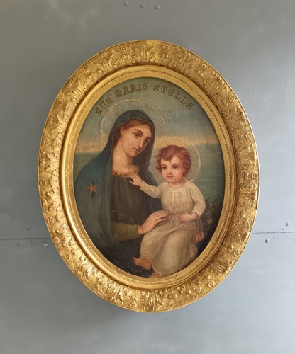 Dipinto antico madonna col - dipinto,
