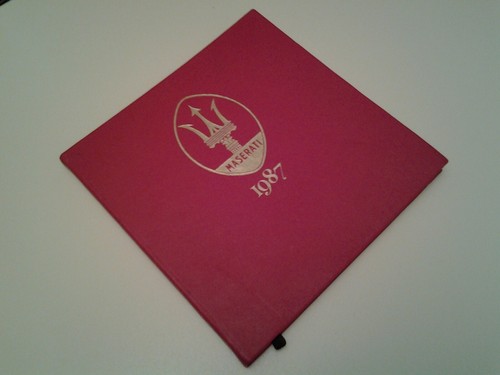 Maserati agenda diary 1987 - maserati,