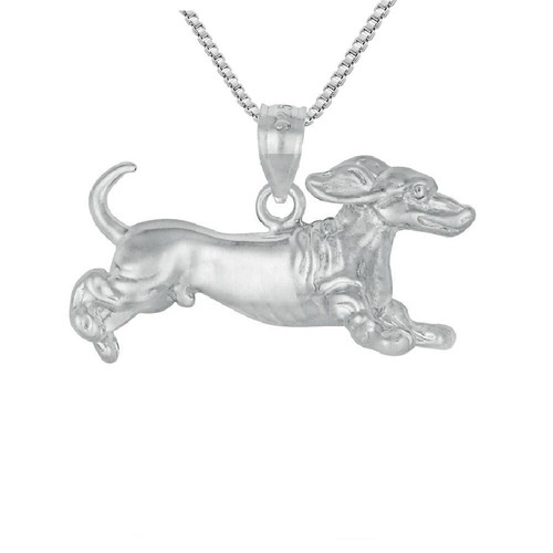 Argento sterling bassotto cane - bassotto,