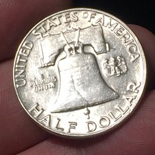 STATI UNITI -MEZZO DOLLARO "FRANKLIN" -HALF DOLLAR 1954 - ARGENTO '900 CAMPANA