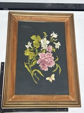 Quadro ricamato a mano metà