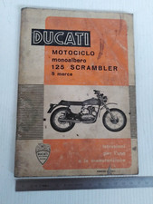 manuale uso manutenzione originale 1971 Ducati 125 Scrambler