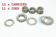 NOS STOCK LOTTO MICHE ACCIAIO PISTA PORTAPIGNONI VECCHIA BICI BICICLETTA INGRANAGGIO FISSO