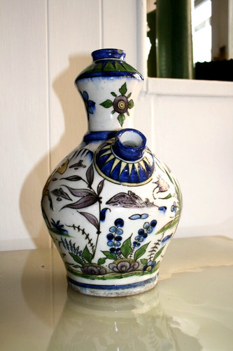 Base narghilè ceramica qajar - ceramica,