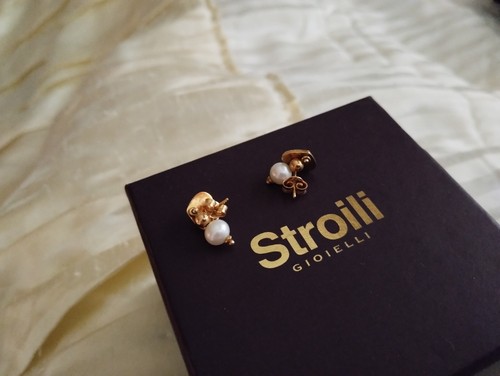 Orecchini oro perle - oro,