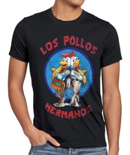 Lotto Pollos t-shirt uomo breaking hermanos heisenberg walter bad white chicken