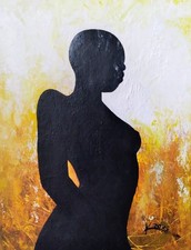 Quadro figura donna arte