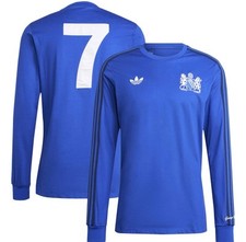Adidas Originals Blu Manchester United x George Best Lifestyler LS Uomo Taglia L