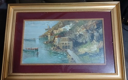 Dipinto olio tela firmato - olio,