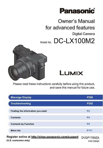 Panasonic lumix dmc - dmc-lx100, mk2