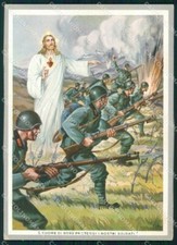 Militari Sacro Cuore Proteggi I Nostri Soldati Emka FG cartolina XF7473