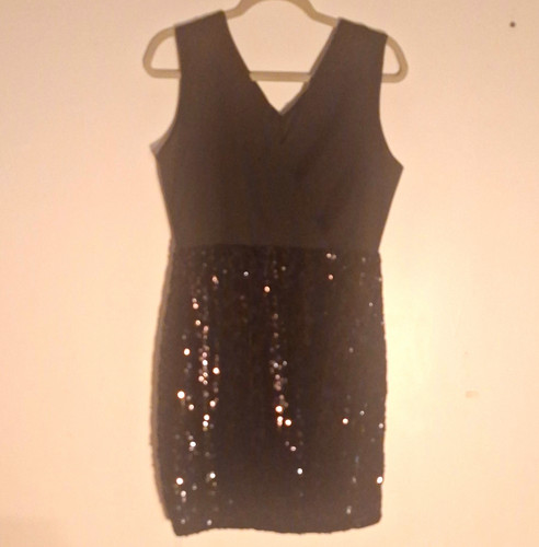Bodycon nero tinta unita