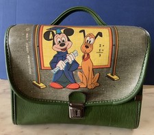 VINTAGE CESTINO ASILO WALT DISNEY TOPOLINO PLUTO CRISTIN 1970s porta merenda bag