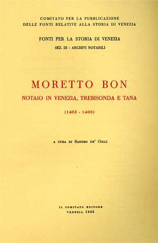 Moretto bon notaio in - bon,