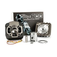 Kit cilindro Stage6 Streetrace ghisa grigia 50cc per Piaggio AC (Typhoon / Zip)