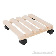 Carrello legno per piante - carrello,