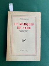 HEINE Maurice Le Marquis de Sade Texte établi préface par Gilbert Lely Gallimard
