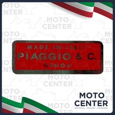 ADESIVO ROSSO PIAGGIO MADE IN