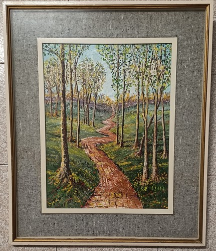 Quadro olio tela genovese - su,