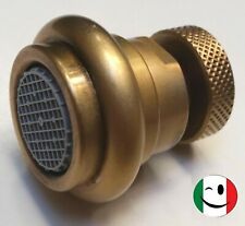 AERATORE OTTONE "OLD" CON FILTRO ROMPIGETTO F 22x1 CON SNODO BRONZATO - BRONZO