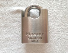 Lucchetto Master Lock sicurezza solido in acciaio inox marino 550EURD mm. 50