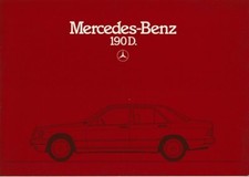 BROCHURE MERCEDES 190D - 01/1985 - Deutsch
