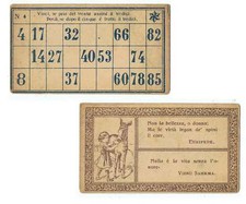 VECCHIA CARTELLA TOMBOLA n°