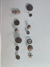 Lotto di antichi BOTTONI  e  FREGI MILITARI  MISTI