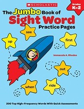The the Jumbo Book of Sight Word Pr..., Rhodes, Immacul