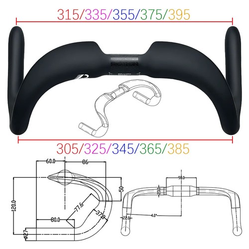 Manubrio bici fibra - manubrio, tt