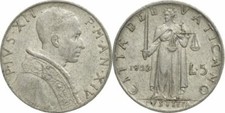 5 LIRE 1952 - CITTÀ DEL