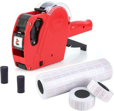 8 Cifre Prezzatrice Etichettatrice Manuale Con 10 Rotoli Etichette (5000 Pz) & 2